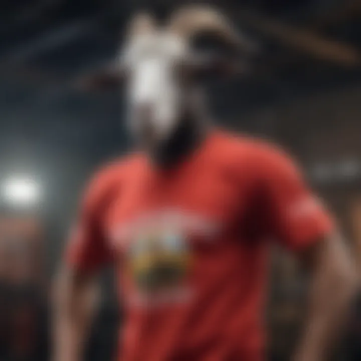 Vibrant goat t-shirt designs reflecting extreme sports culture
