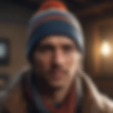Historical Evolution of Beanies Historical representation of beanies from different eras.