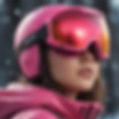 Graph illustrating market trends for hot pink snow goggles