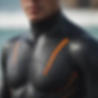 Exploring Wetsuit Materials for Warmth Close-up of wetsuit material showcasing texture and flexibility