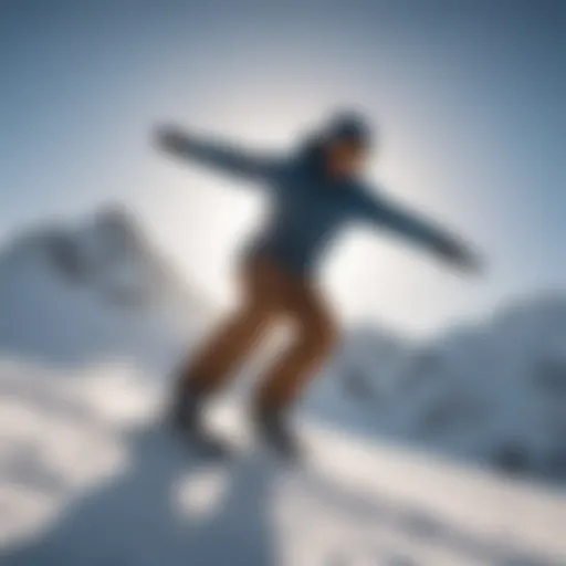 Kevin Pearce performing a breathtaking snowboard trick on a snowy slope.