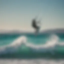 A stunning view of kite surfers gliding over turquoise waters in Tarifa