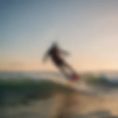 Kitesurfing community engaged in a training session