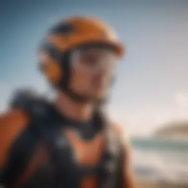 Essential Gear for Kitesurfing: Safety and Performance Close-up of kitesurfing equipment setup