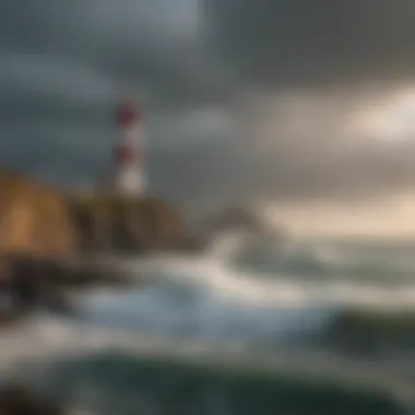 Collection of Coastal Lighthouses A scenic view of multiple lighthouses along a coastline, highlighting their cultural significance.