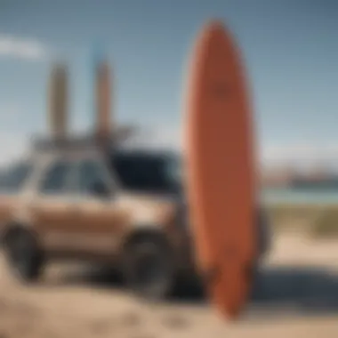 Different types of surfboard racks for vehicles