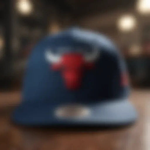 Navy blue Chicago Bulls hat showcasing iconic logo