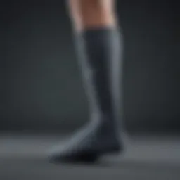 Close-up view of Nike Essential Crew Socks showcasing design and fabric texture
