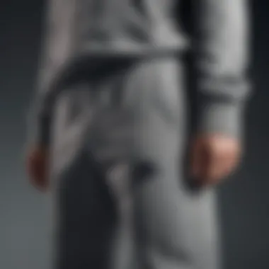 Detailed view of Nike sweatpants design highlighting functionality