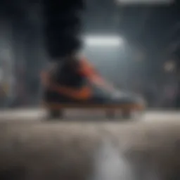 Dynamic skating scene featuring Nike Nyjah shoes