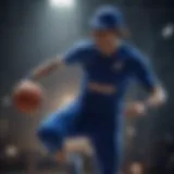 Dynamic athlete showcasing Nike Royal gear in action