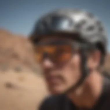 Athlete wearing Oakley Holbrook Prizm Grey during an extreme sports event