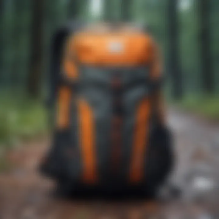 An online shopping interface showcasing high-performance backpacks for adventure sports.