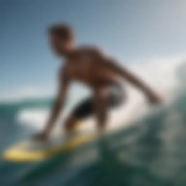 Surfer enjoying the waves with effective sun protection