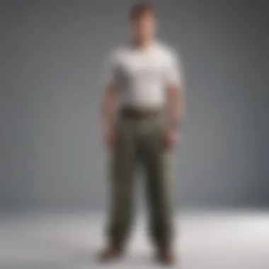 The Evolution of Oversized Trousers An infographic illustrating the evolution of oversized trousers through different fashion eras