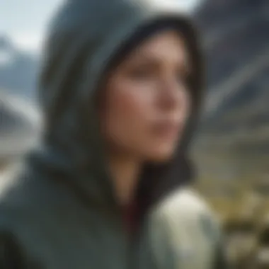 Athlete in Patagonia Hooded Pullover An athlete wearing the Patagonia Hooded Pullover during an outdoor activity