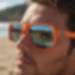 Quiksilver sunglasses showcasing unique design elements