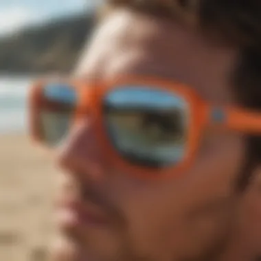 Quiksilver sunglasses showcasing unique design elements