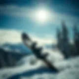 Visual representation of rocker snowboard profile