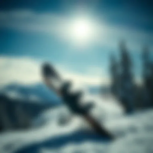 Visual representation of rocker snowboard profile