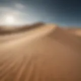 A stunning view of sand dunes in Israel, perfect for sand surfing.