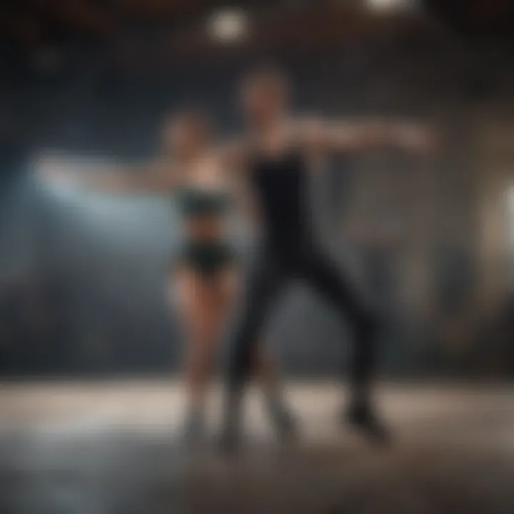 Community dance group in a studio setting
