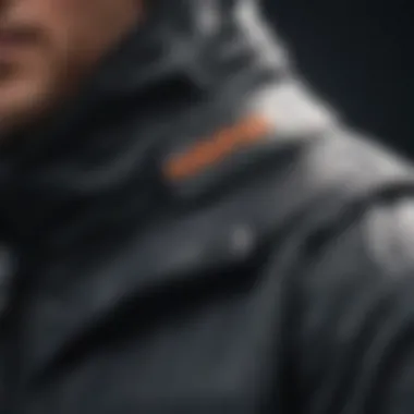 Close-up of advanced fabric technology in Sessions jacket