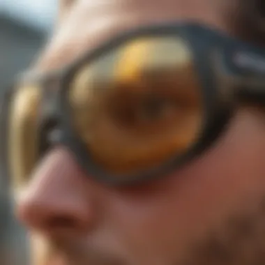 Lens Clarity of Smith Era Sunglasses Close-up of Smith Era Sunglasses showcasing lens clarity