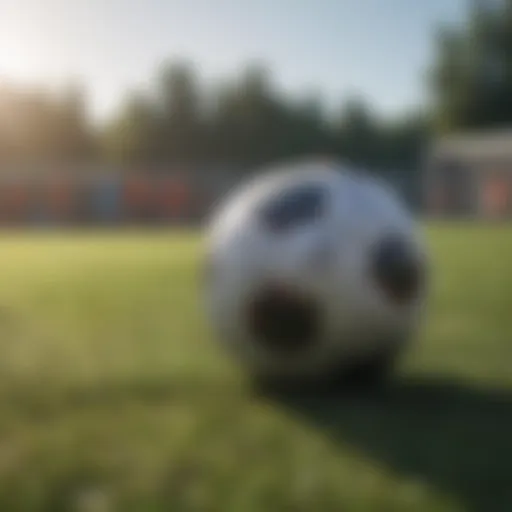Soccer training session at a university field
