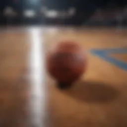 Basketball court layout showcasing different play formations