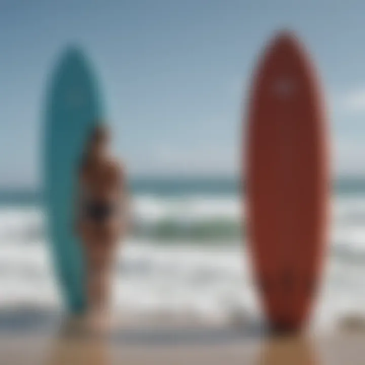 Comparison of different surf exercise boards highlighting their distinct features