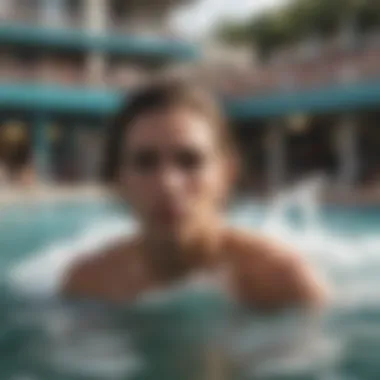 Urban Surf Culture at Its Best Surf enthusiasts enjoying waves at a vibrant urban surf pool