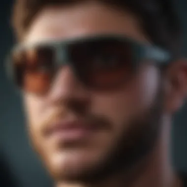 Advanced Technology in Pit Viper Nightfall Sunglasses Detailed image highlighting the advanced technology in Pit Viper Nightfall sunglasses