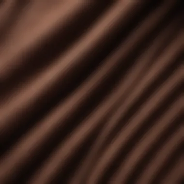 Fabric Texture Detail Close-up of fabric texture of a chocolate brown hoodie