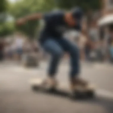 A vibrant community event highlighting the culture of hand skateboarding