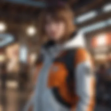 Anime-Inspired Fashion Collection A collection of anime-inspired fashion items on display