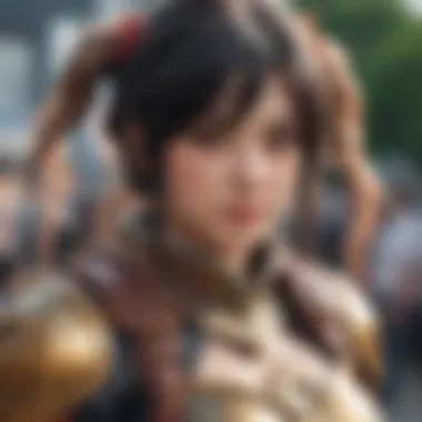 Intricate Cosplay at an Anime Event Cosplayers in detailed anime outfits at an event