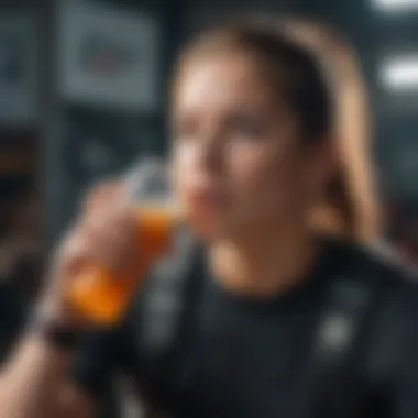 Post-Activity Hydration for Extreme Sports Athletes An athlete enjoying an energy drink after a challenging extreme sport activity