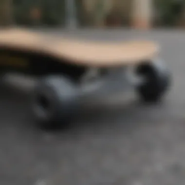 A skateboard with freshly applied griptape, demonstrating installation techniques.