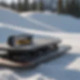 Precision edge tuning tool showcased on a snowboard