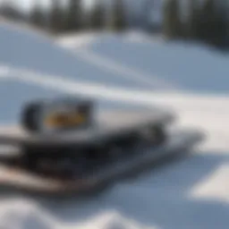 Precision edge tuning tool showcased on a snowboard