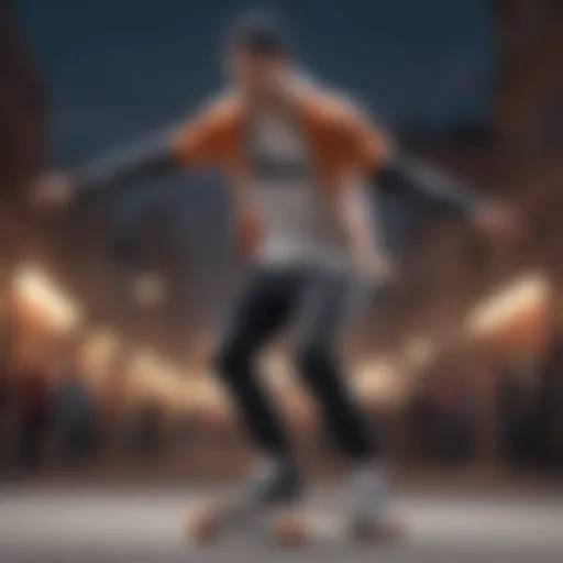 A stylish skater outfit showcasing modern trends