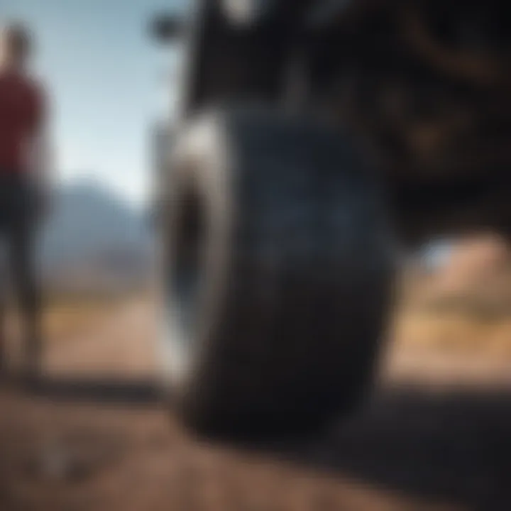 Athlete showcasing performance with high-tech tires