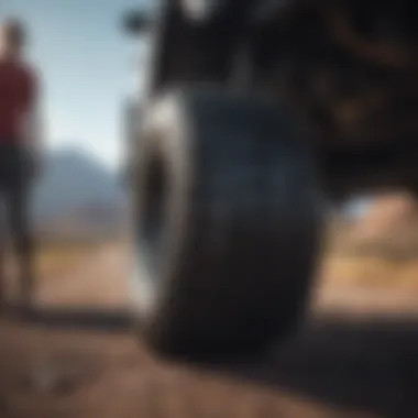High-Performance Tire in Action Athlete showcasing performance with high-tech tires