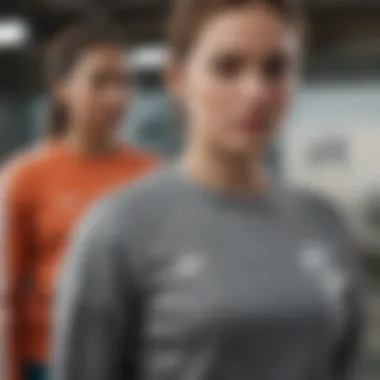 Color Options for the Grey Nike Sweatshirt display of color options available for the grey Nike sweatshirt