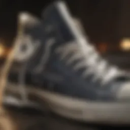 Iconic Chuck Taylor sneakers on display