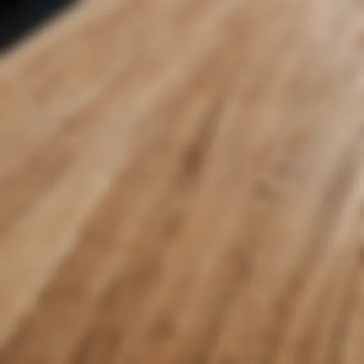 Close-up view of a maple skateboard deck showcasing its unique grain patterns