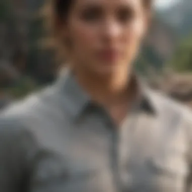 Button-Up Shirt in Outdoor Adventure Showcasing versatility in outdoor activities