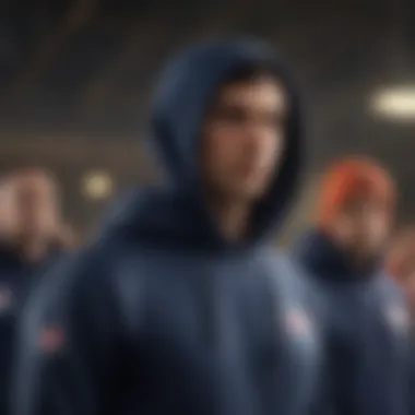 Community Connection: The Hoodie as a Cultural Symbol Group of extreme sports enthusiasts wearing navy blue hoodies