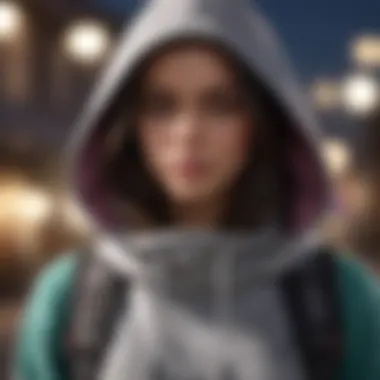 Stylish arrangement of a Baja hoodie with accessories for an active lifestyle